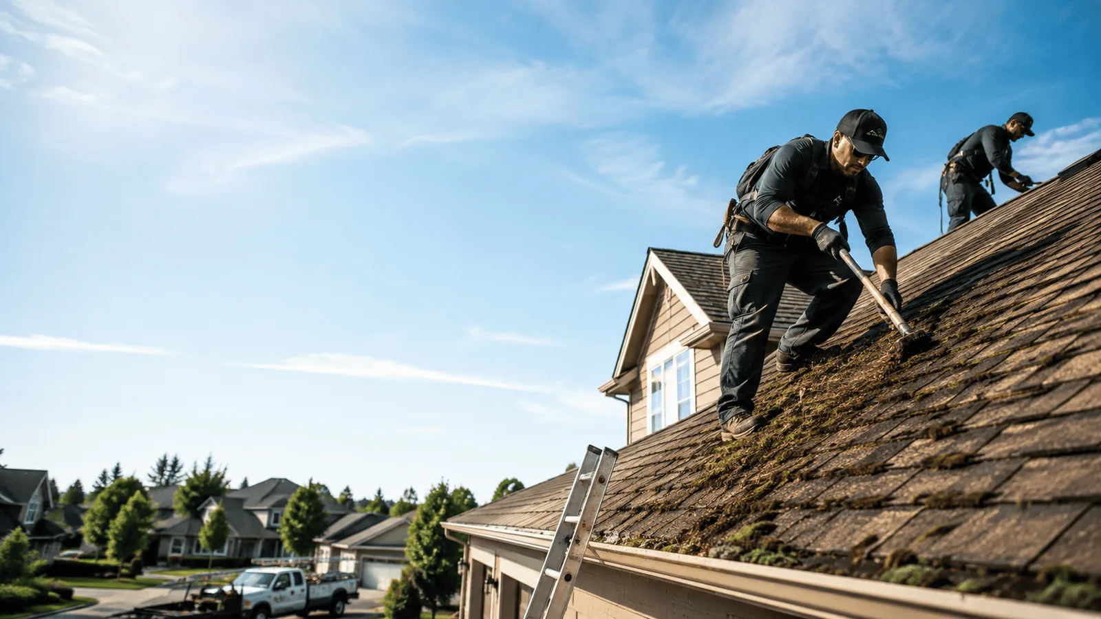 Roof Moss Removal in Spring Valley, WI near me